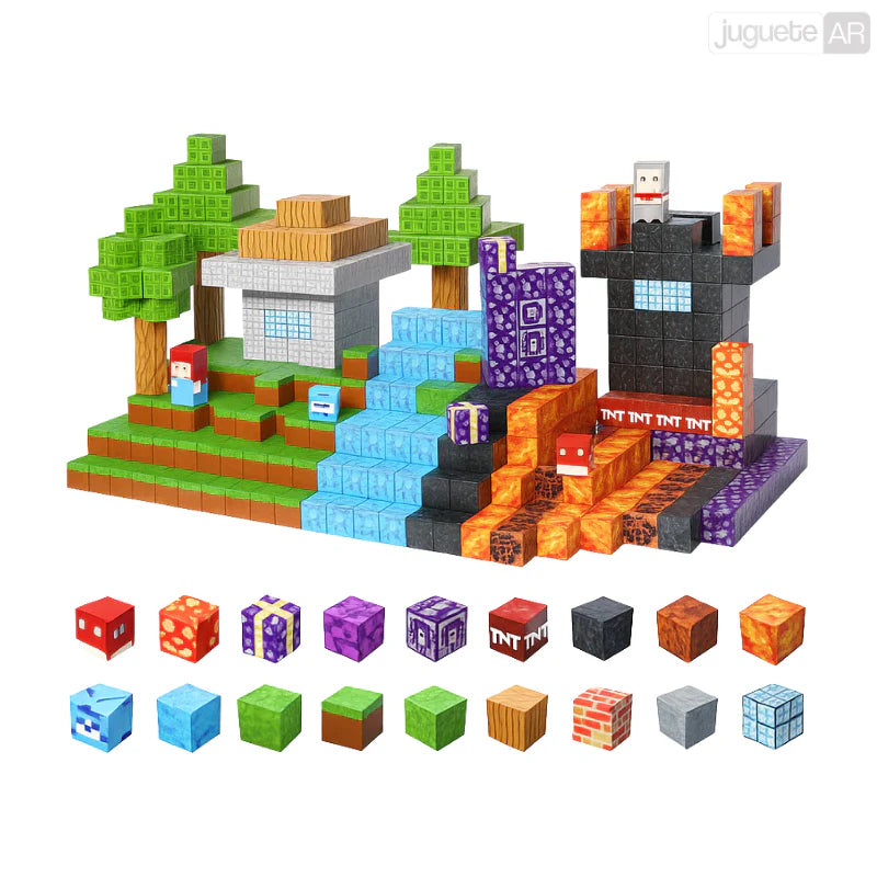 BLOQUES MAGNÉTICOS DE MINECRAFT